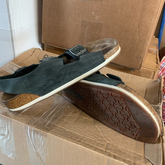 Birkenstock Milano mens leather sandals 42eu - Picture 2 of 3